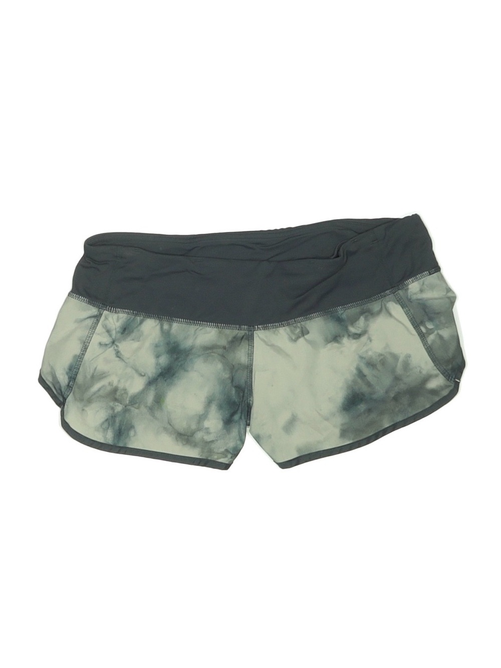 lululemon athletica Women's Marble Tie-Dye Black and Gray Athletic Shorts
